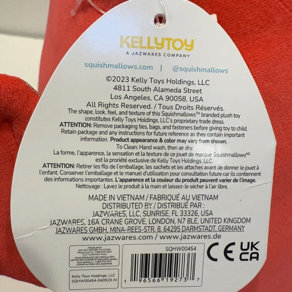 Squishmallows - Karlie the Devil Bat, 12 Inch, Hot Pink, Metallic Highlights - Picture 9 of 10